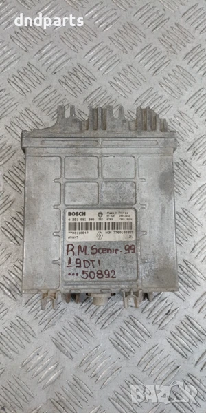 Компютър Renault Megane Scenic 1.9DTi 1999г. 0281001809 7700110647 , снимка 1