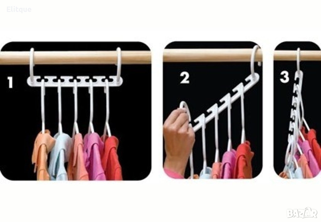 Иновативна закачалка органайзер Triple Closet Space, снимка 1