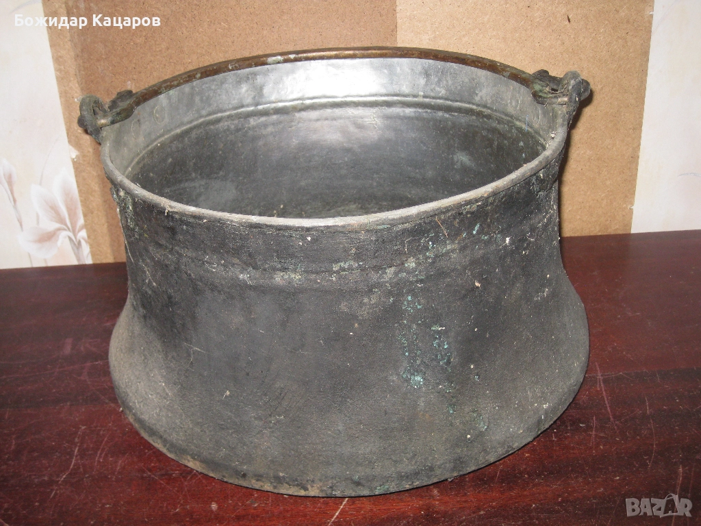 Стар голям котел, бакър. Цена 110 лева, (56.24 €). Пращам по Еконт., снимка 1