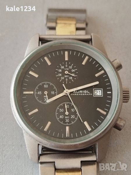 Часовник AURIOL chronograph. Japan move. Японски механизъм. Водоустойчив. Мъжки. Хронограф, снимка 1