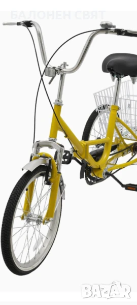 Модерен Нов модел Велосипед Триколка Сгъваема 20 цола, снимка 1