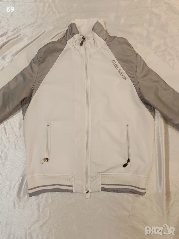 Рядък мъжки спортен сиучър на guess jeans тип softshell/windbreaker, снимка 1