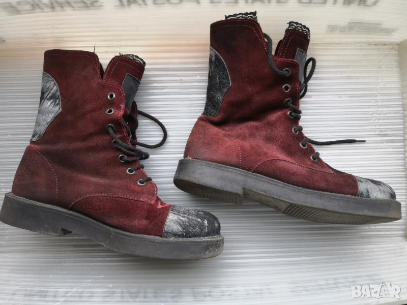 лайфстайл обувки ежедневни мека кожа виолетови 37, снимка 1