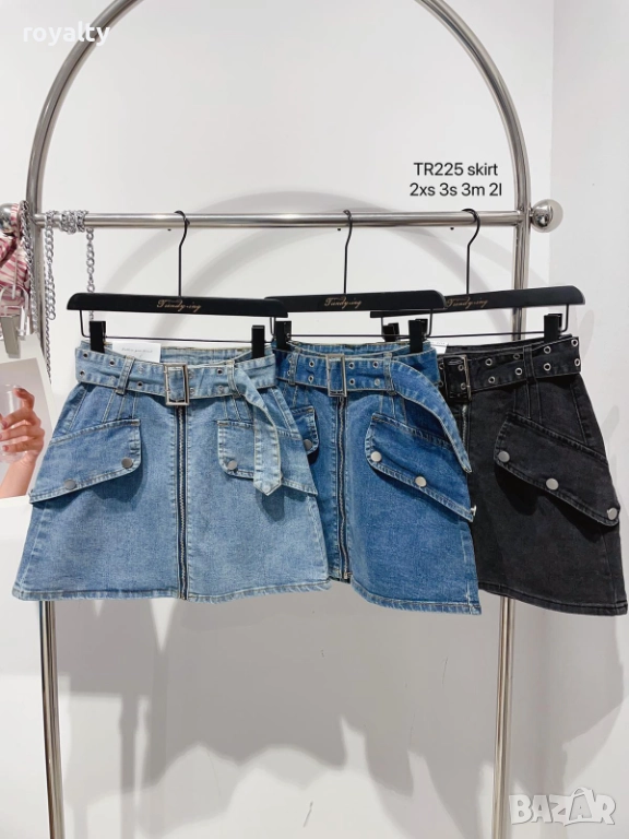 Дамски Дънкови Поли , снимка 1