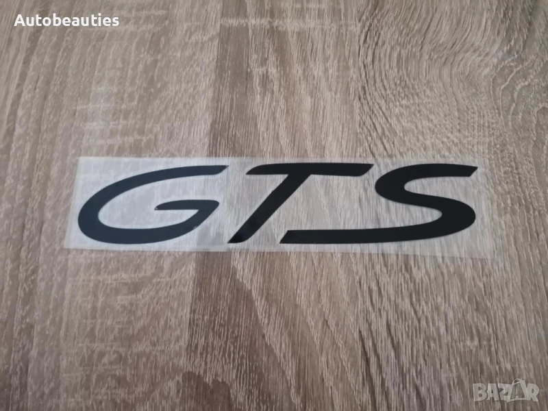 черен стикер за врата GTS за Porsche, снимка 1