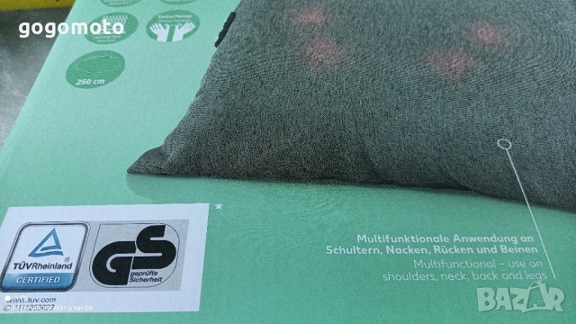 електрическа възглавница с шиацу масаж, шиацу масажор , снимка 10 - Масажори - 50898204