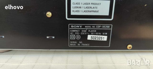 CD player Sony CDP-XE200#2, снимка 4 - Аудиосистеми - 46258090