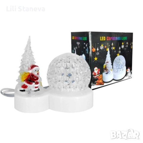 Коледна LED лампа с декоративни орнаменти., снимка 3 - Декорация за дома - 52587673