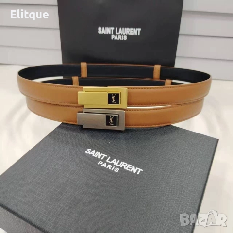 колани от естествена кожа в кутия 2см ysl saint laurent , снимка 5 - Колани - 52908063