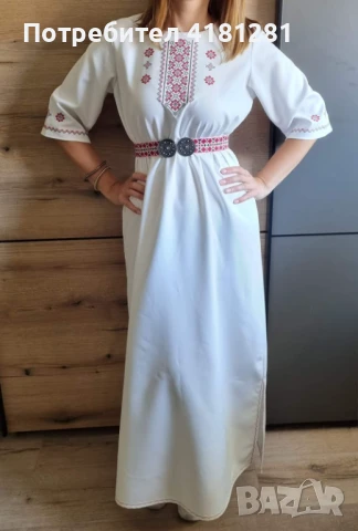 Рокля с народни мотиви , снимка 2 - Рокли - 50623777