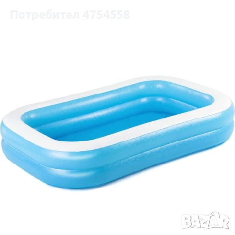 Надуваем семеен басейн 200x150 см + компактна електрическа помпа, снимка 9 - Басейни и аксесоари - 54286217