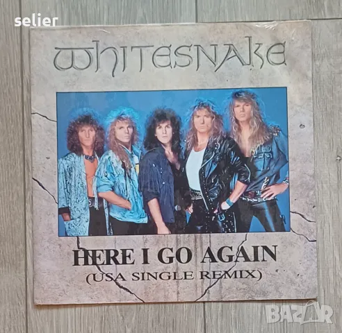 Whitesnake ‎– Here I Go Again (USA Single Remix) Maxi Single 12 Английско издание 1987г Състояние :V, снимка 1 - Грамофонни плочи - 48245689