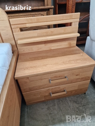 К-т Масивна Спалня-180/200см..с Нощни Шкафчета и Скрин -внос от Германия!, снимка 4 - Спални и легла - 52165978