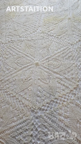 Ръчно плетена ковертюра за спалня или единично легло , снимка 3 - Покривки за легло - 50938409