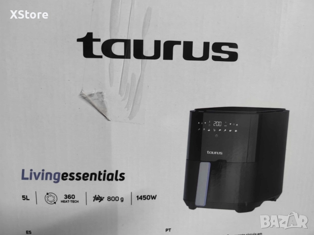 Taurus Living Essentials – фритюрник с горещ въздух (Air Fryer), 5L, 1450W, снимка 7 - Фритюрници - 52437329