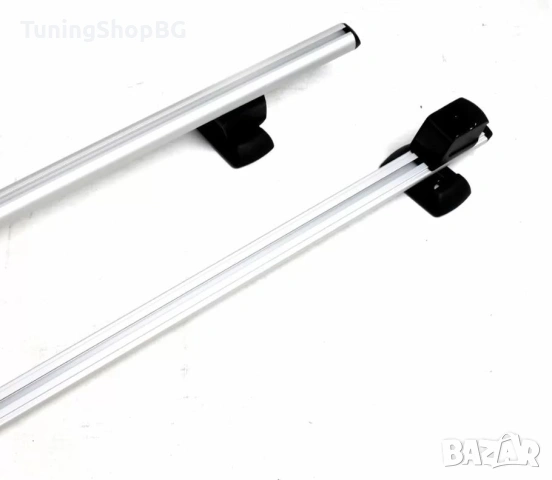 Греди напречни за багажник за кола напречни за фабрични резби на покрива, 120см, с ключ, снимка 7 - Аксесоари и консумативи - 54043272