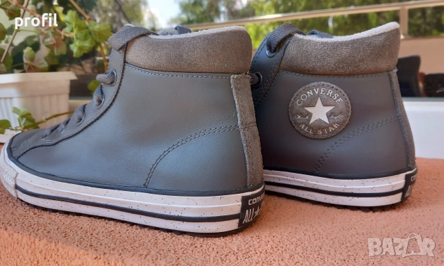 Дамски/юношески Converse кожени кецове №37, снимка 10 - Кецове - 54277632