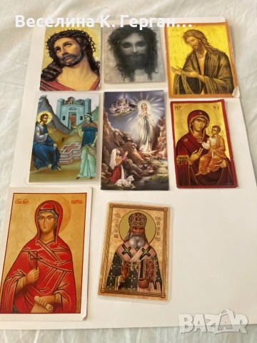 Църковни календарчета и картички, снимка 9 - Колекции - 44338066