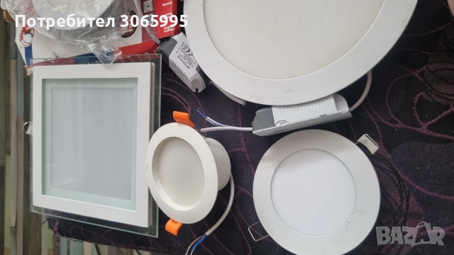 лед плафони, снимка 3 - Лампи за таван - 53669414