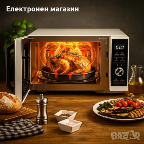 Микровълнова печка Toshiba MW3-AC26SF (26 L) / MW3-SAC23SF (23 L) - С грил, конвекция и Air Fry, снимка 2 - Микровълнови - 53669225