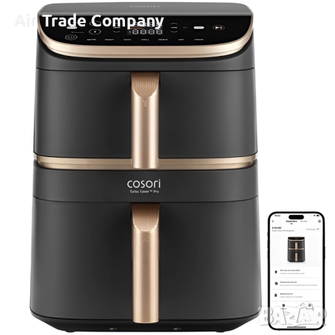 Фритюрник с горещ въздух Cosori Turbo Tower Pro CAF-DC123S, снимка 17 - Фритюрници - 51680170