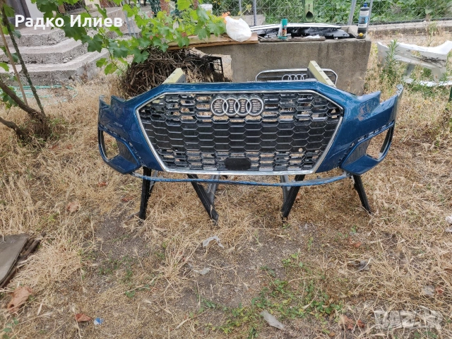 Предна Броня с Решетка Оригинална за Audi A3 S-Line 2021 -2023 г., снимка 7 - Части - 54216177