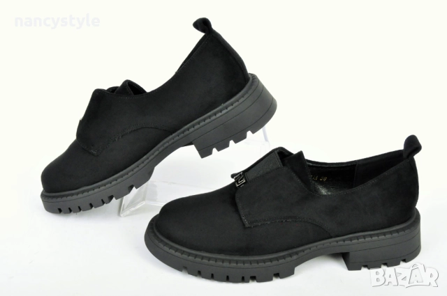 NEW! Ежедневни дамски обувки от еко велур с ластик - Два цвята, снимка 2 - Дамски ежедневни обувки - 51688703