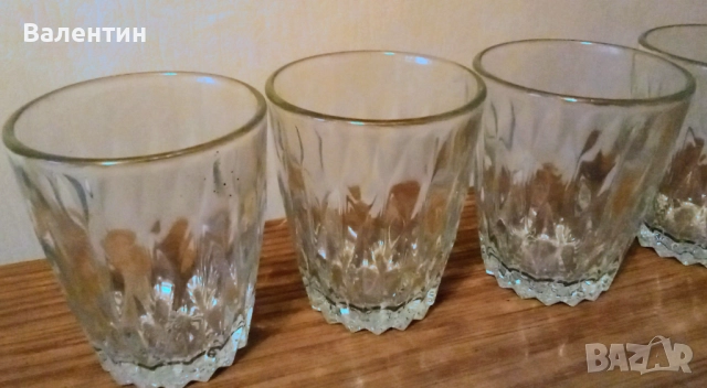 Сервиз от 6 кристални руски чаши за ракия неизползвани, снимка 4 - Сервизи - 52343981