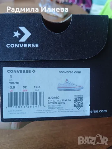 Нови кецове Converse, размер 32, снимка 5 - Детски маратонки - 48730287