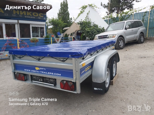 Туристическо ремарке VESTA LIGHT 23DA с плосък брезент, снимка 7 - Ремаркета - 52041737
