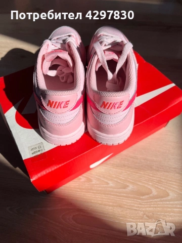 Розови маратонки Nike Dunk Low № 34 Нови, снимка 3 - Детски маратонки - 47955398