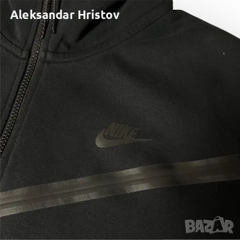 Оригинален Мъжки Суичер С Цип Nike Tech Fleece, снимка 2 - Суичъри - 49307208