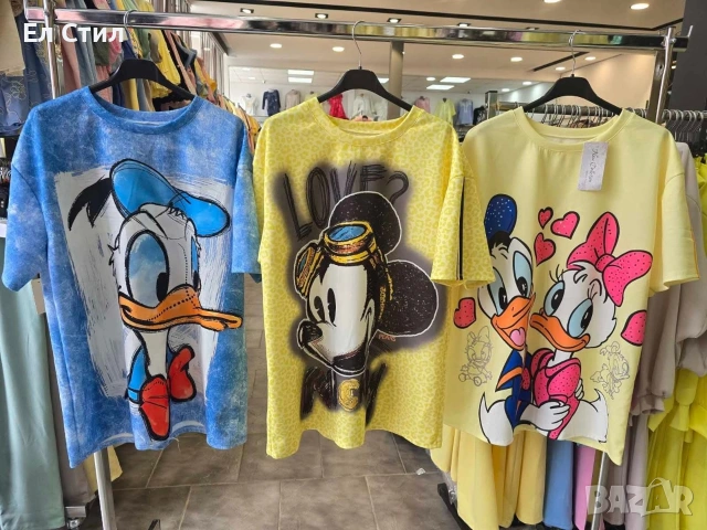 🩷Овърсайз памучни тениски свободен модел Универсален размер 32€🩷