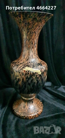 Автентична ваза от муранско стъкло-Aventurina, снимка 10 - Други ценни предмети - 53306741