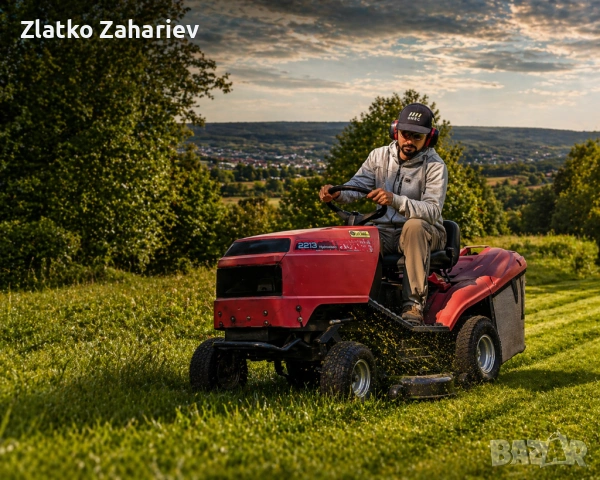 Косене на големи зелени площи