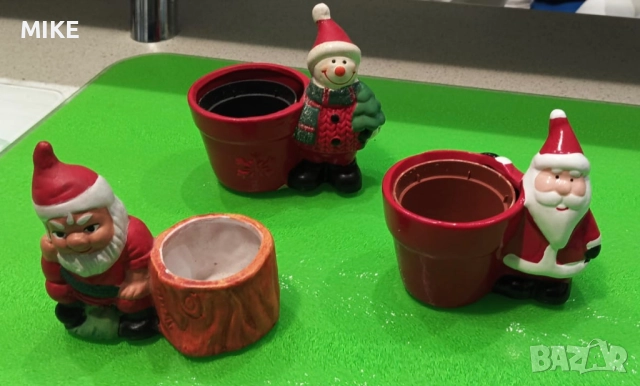 Коледни мини саксийки