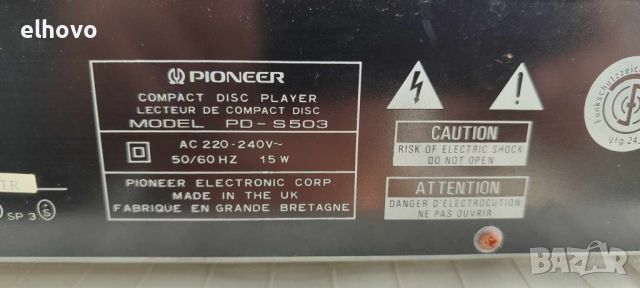 CD player Pioneеr PD-S503, снимка 4 - Ресийвъри, усилватели, смесителни пултове - 46184058