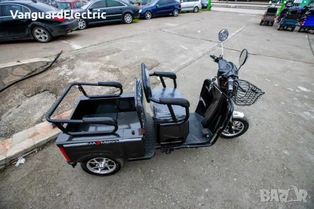 Двуместна Триколка Електрическа 1500W Модел Cargo Lux - СИВА, снимка 6 - Мотоциклети и мототехника - 42256085