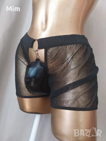XL Черен мъжки, еротичен боксер , снимка 6 - Бельо - 51662416