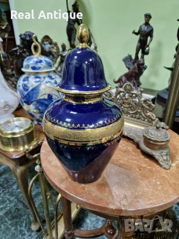 Уникална изключително красива антикварна колекционерска порцеланова ваза Royal KPM , снимка 7 - Вази - 45337502