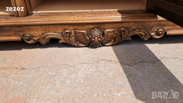 Шкаф с дърворезба масив №165 , снимка 4 - Шкафове - 52652368