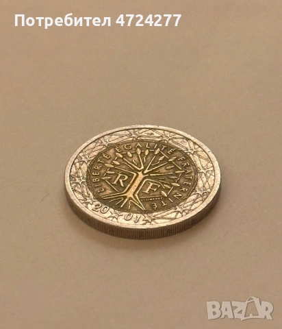 2 евро Франция 2001, снимка 2 - Други ценни предмети - 53297502