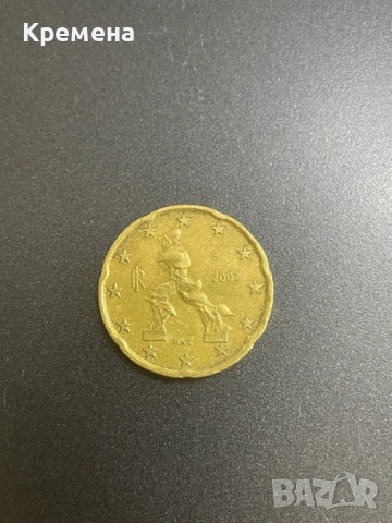 2002 Italy 20 Cent Euro Coin