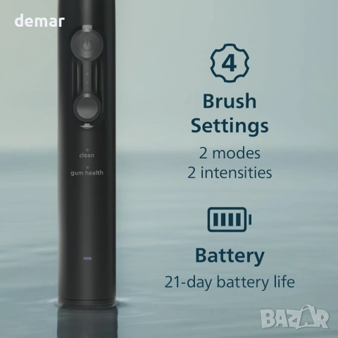 Електрическа четка за зъби Philips Sonicare серия 4000,черна,HX4044/52, снимка 5 - Други - 53706191