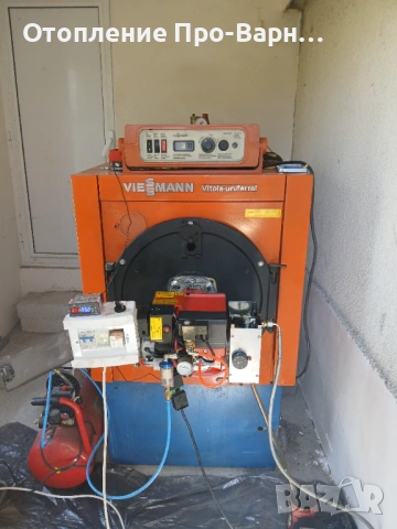 Ново: Чугунен котел VIESMANN 47 KW (+горелка) на отработено масло, снимка 4 - Отоплителни печки - 54109649