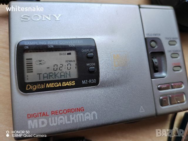 Sony MZ-R30 Minidisc recorder , снимка 1 - Аудиосистеми - 46723451