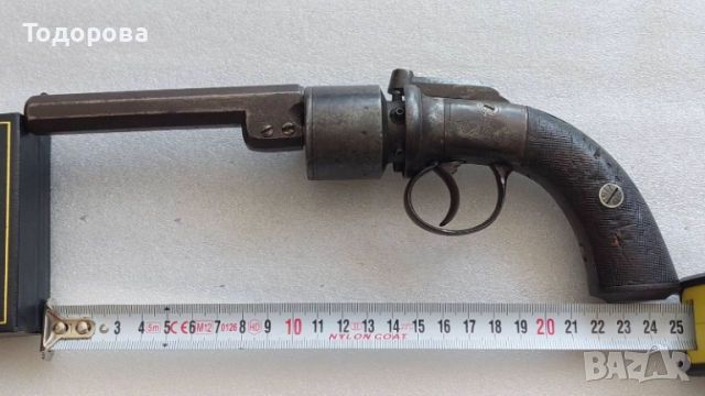 Много рядък английски револвер-1840г. пищов, ятаган,сабя,щик, 1 100 €, снимка 2 - Антикварни и старинни предмети - 52099458