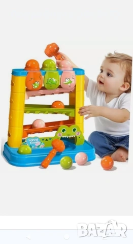 Детска играчка с чук, играчки с търкаляща се топка за 3-годишни деца - игра с чукване на топка,, снимка 2 - Други - 53387347