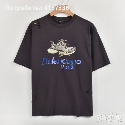 BALENCIAGA тениска,t shirt balenciaga,2024 нови модели, снимка 5 - Тениски - 46385810