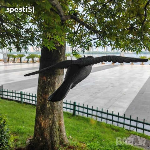 Летящ гарван плашило за птици и гълъби - КОД 4909, снимка 7 - Други - 53866655